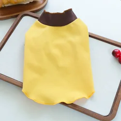 Camiseta elástica otoño invierno perros pequeños cuello parches