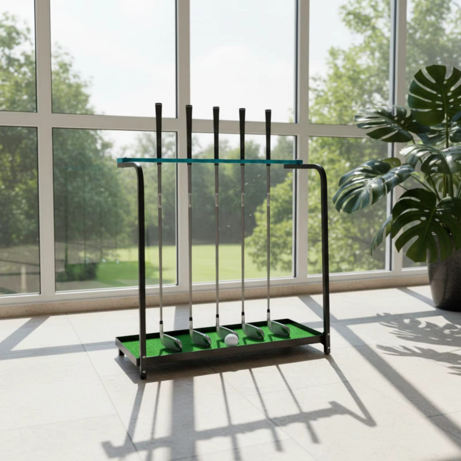 Porta palos de golf metálico – Soporte independiente para jardín - imagen 5