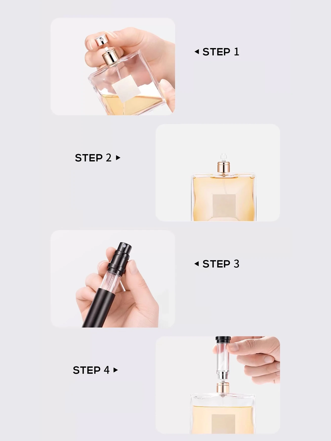 Atomizador perfume recargable portátil a prueba de fugas unisex - imagen 3