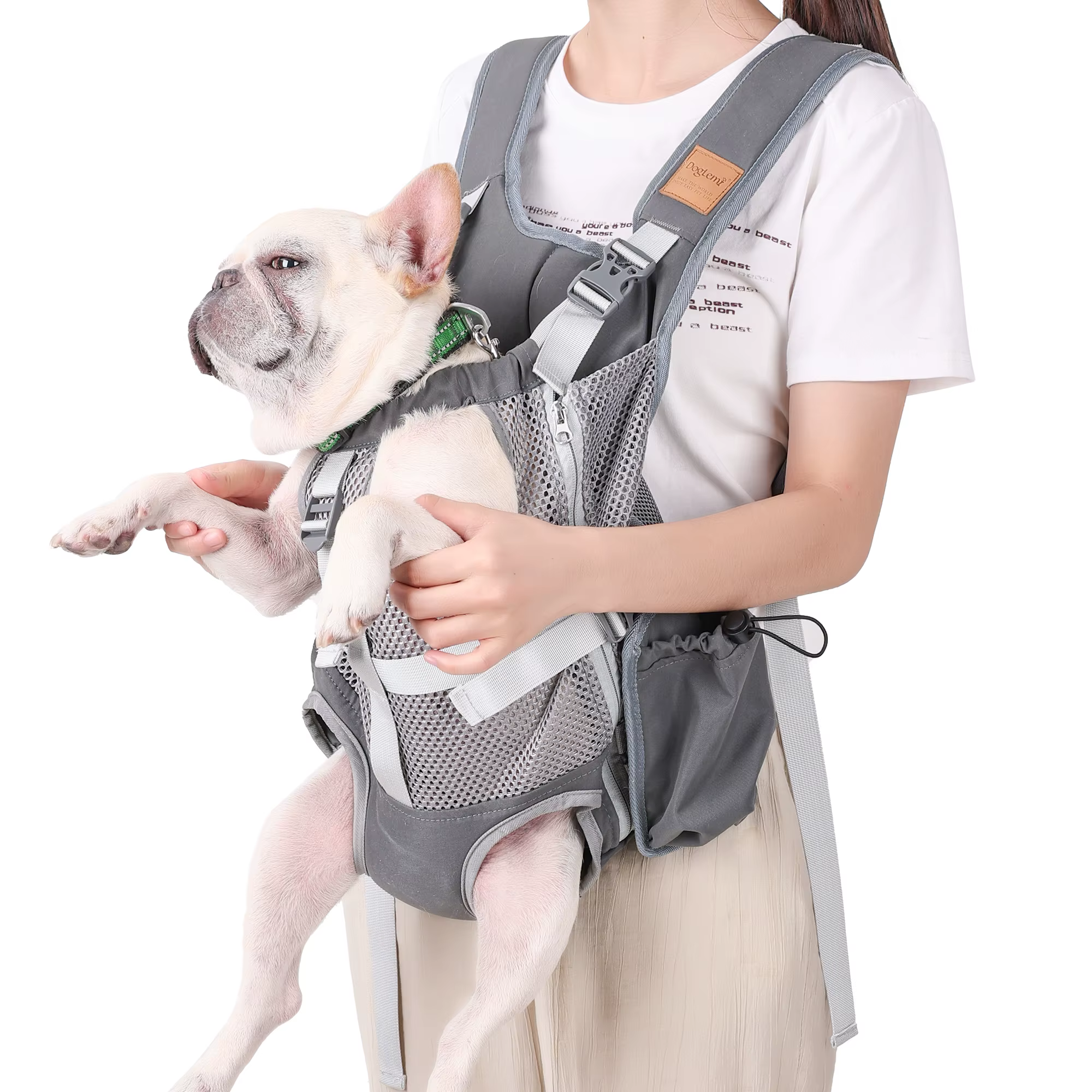 Detalle de ajuste para mochila porta mascotas