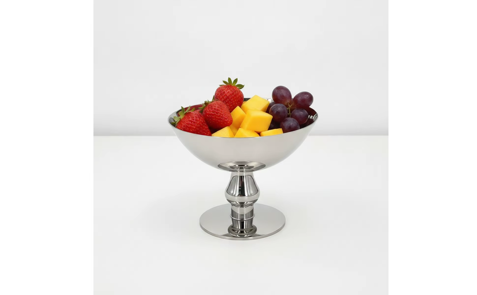 Tazón multiusos con pedestal para frutas y postres