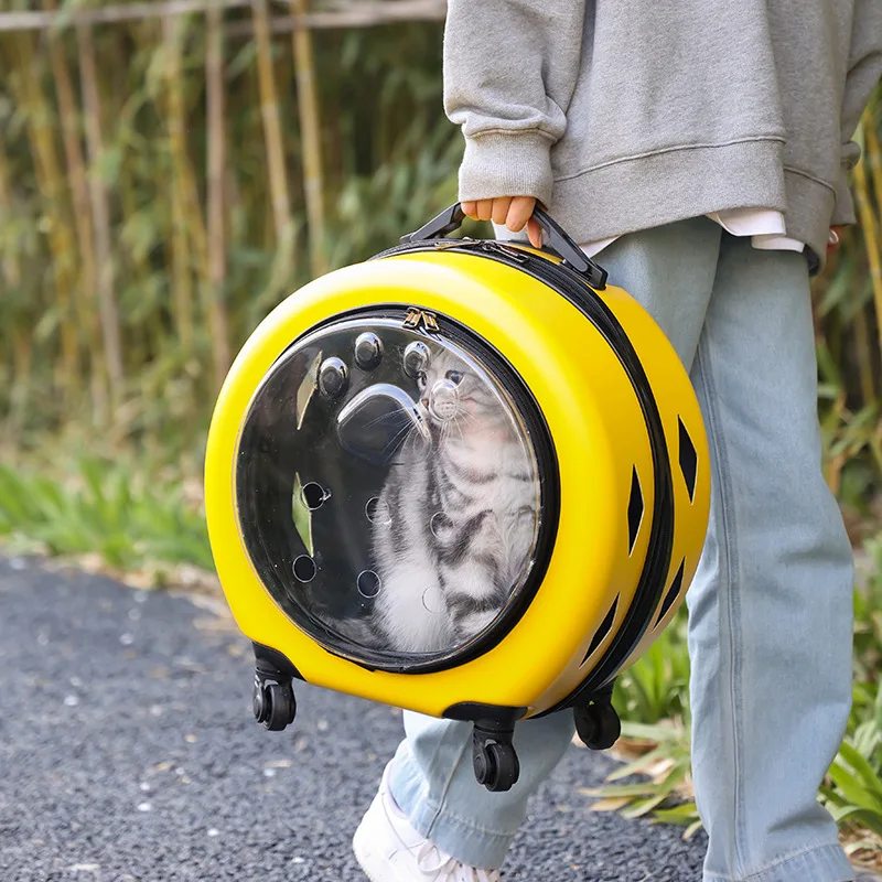 Transportín con ruedas homologado para avión – Gato y perro - imagen 2
