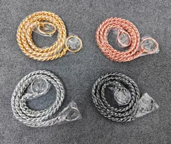 Collar cadena dorada para perros pequeños, medianos y grandes – Eslabones cubanos 10 mm