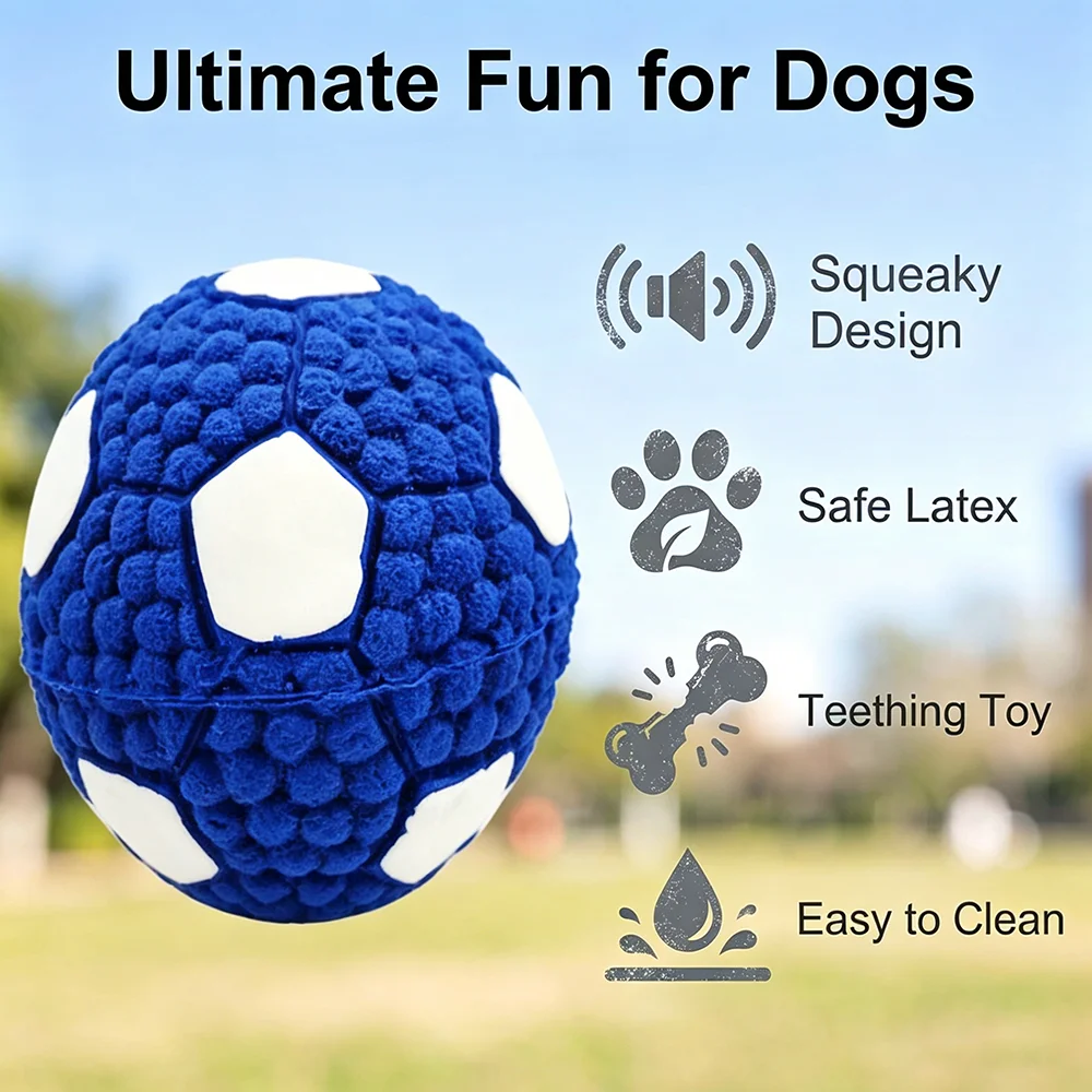 Pelotas y juguetes chirriantes para juego