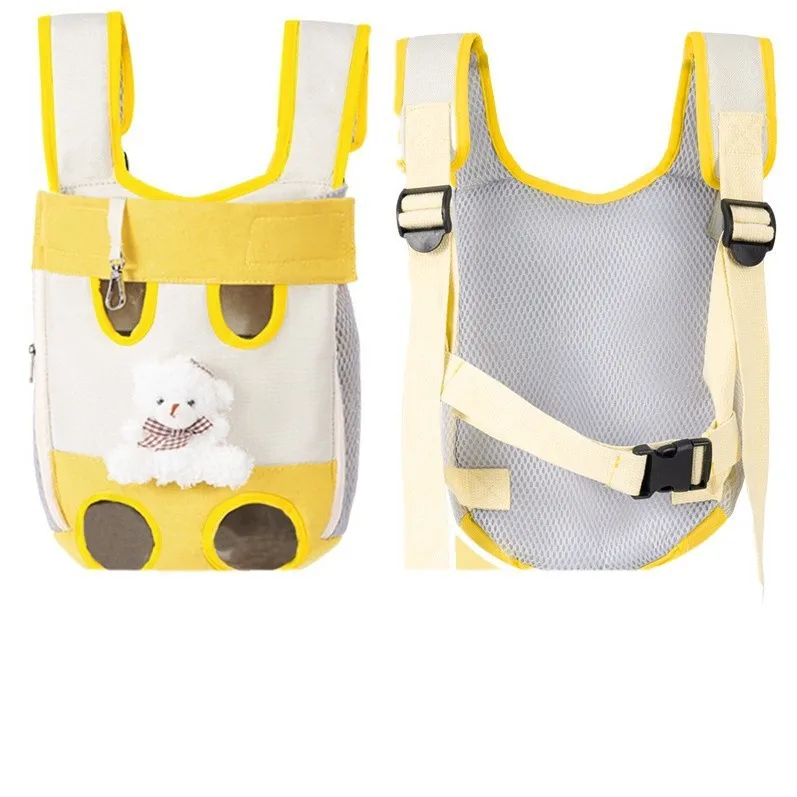 Mochila de transporte portátil para gatos y perros pequeños, oso - imagen 3