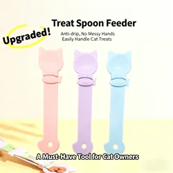 Cuchara dispensadora de comida húmeda para gatos con mango largo