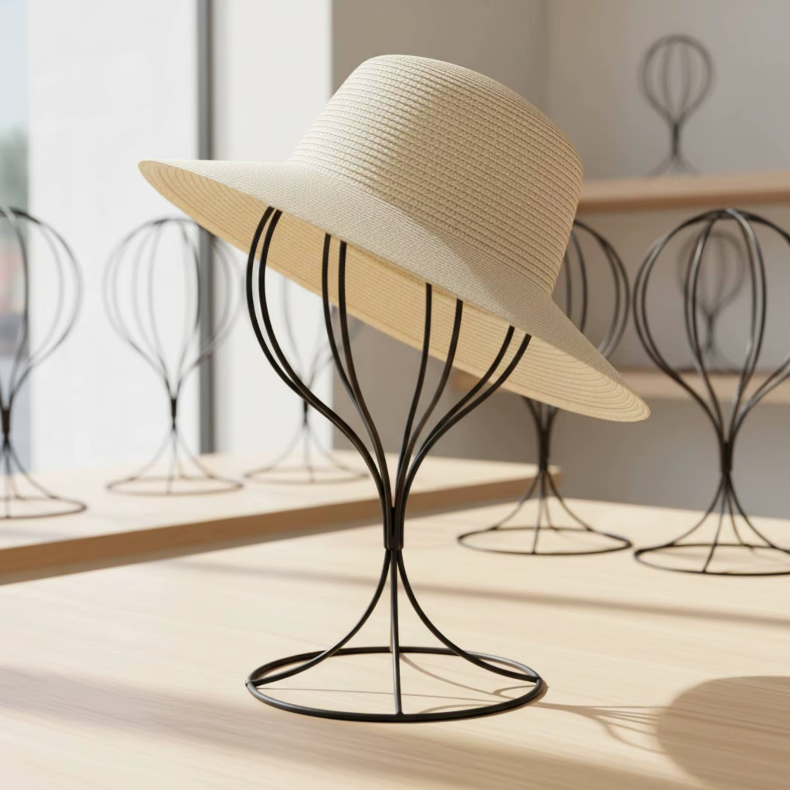 Soporte cúpula metálico para pelucas y accesorios de gato y perro - imagen 3