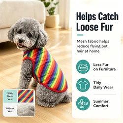 Chaleco de malla verano para perros pequeños y medianos, transpirable