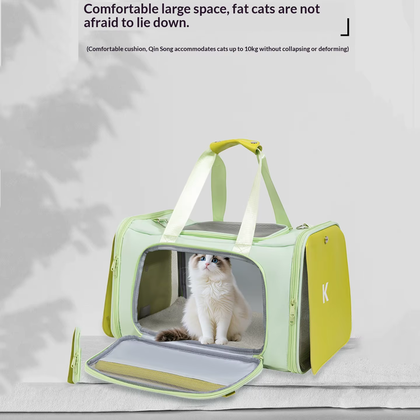 Transportín para gatos – Bolsa de viaje ligera y transpirable - imagen 4