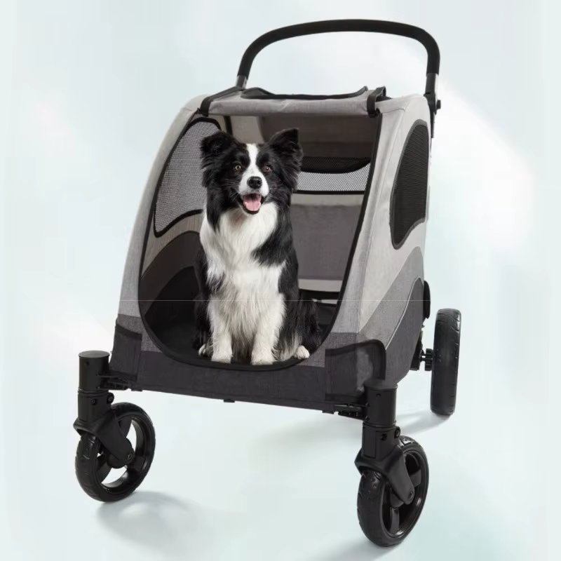 Carrito Plegable para Perros Medianos y Grandes – Paseos y Viajes - imagen 4