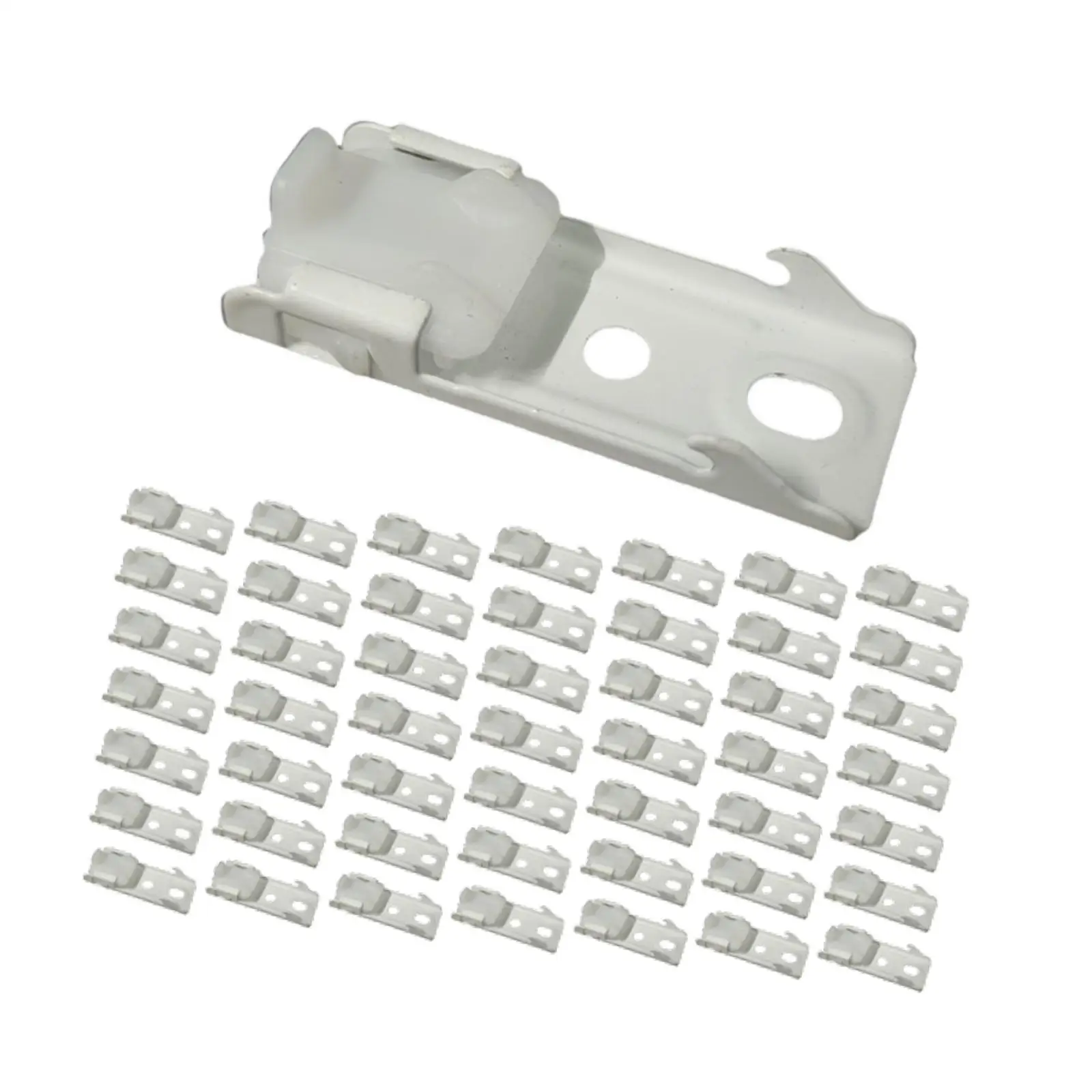 Soporte riel cortina blanco hierro – Compatible 18-20mm - imagen 3