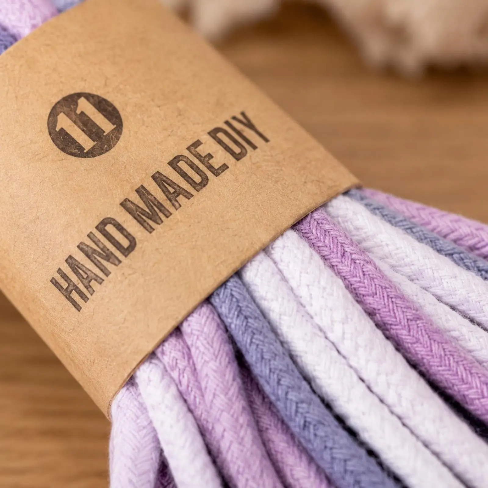Cuerda macramé algodón multicolor degradado para juguetes gato y perro
