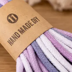 Cuerda macramé algodón multicolor degradado para juguetes gato y perro