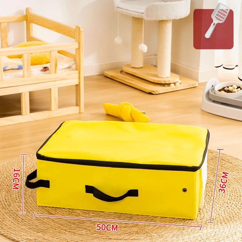 Caja de arena portátil plegable para gatos – Ideal para viajes - imagen 4