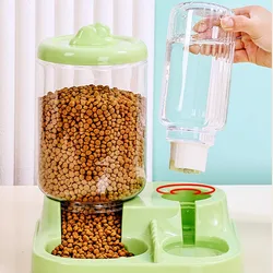 Comedero automático 2 en 1 para gatos y perros con doble cuenco