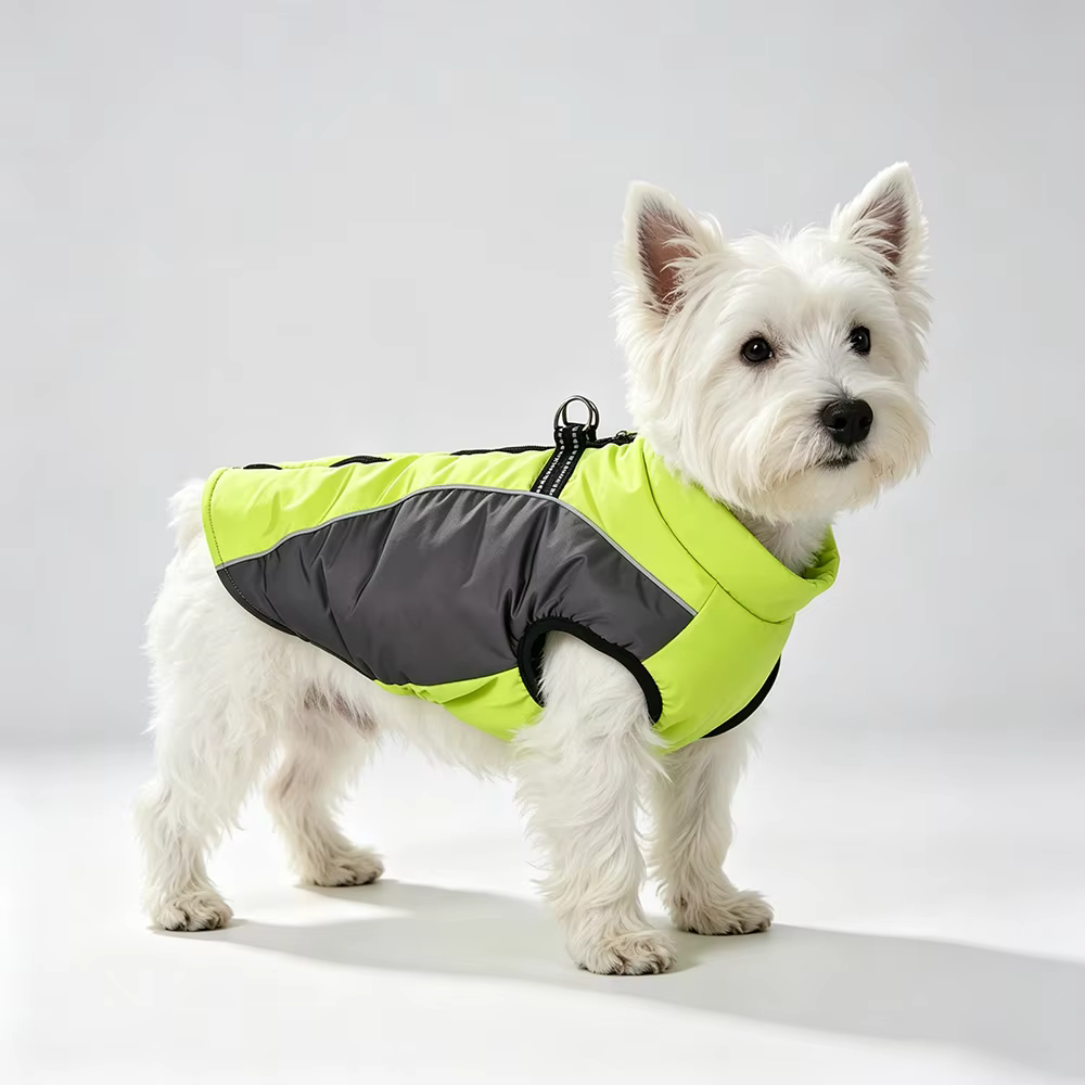 Chaleco cortavientos para perros Westie con reflectores y anillo D - imagen 2