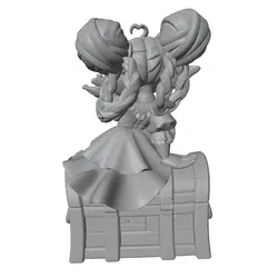 Figura miniatura 3D DIY sin pintar de personaje anime gris