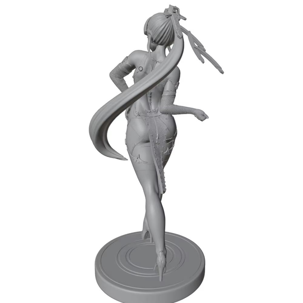 Kit modelo resina 1/24 75mm figura chica 3D sin pintar - imagen 5