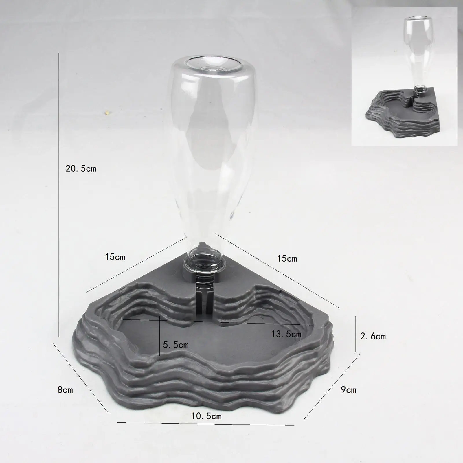 Dispensador automático de agua para tortugas, bebedero para tortugas, tazón de agua