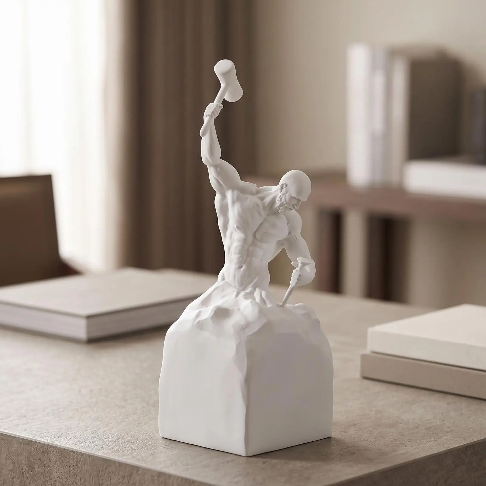 Escultura abstracta de figura humana para una colección de arte
