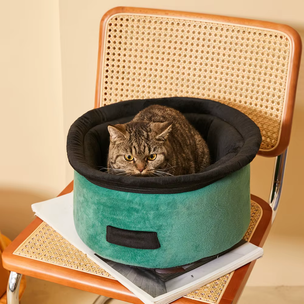 Cama nido cálida para gatos pequeños, cesta desmontable multiusos - imagen 5