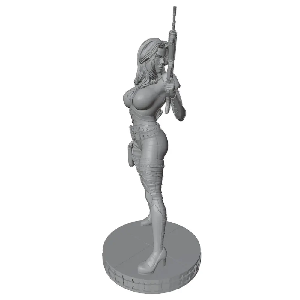 Figura DIY de resina para gatos y perros, modelo gris 3D