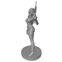 Figura DIY de resina para gatos y perros, modelo gris 3D
