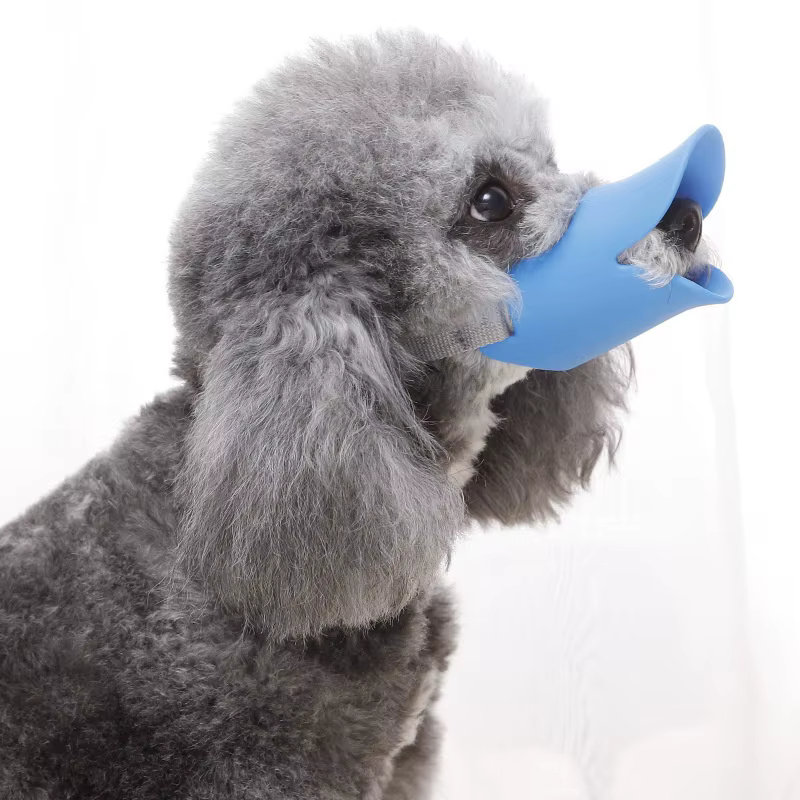 Bozal de silicona ajustable para perro – Antimordeduras - imagen 4