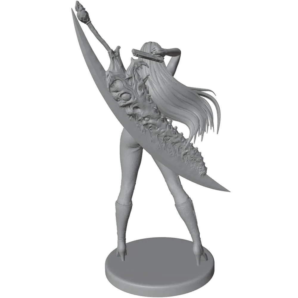 Figura de Anime a Escala 1/24 en Resina – Kit Miniatura DIY Sin Pintar - imagen 5