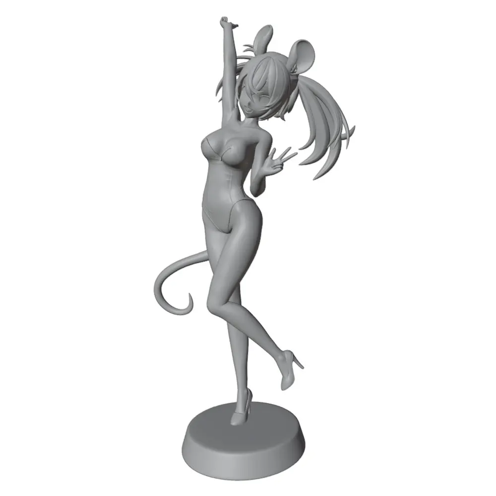 Figura Resina 1/24 Chica Sexy – Kit Miniatura DIY para Pintar, 75mm