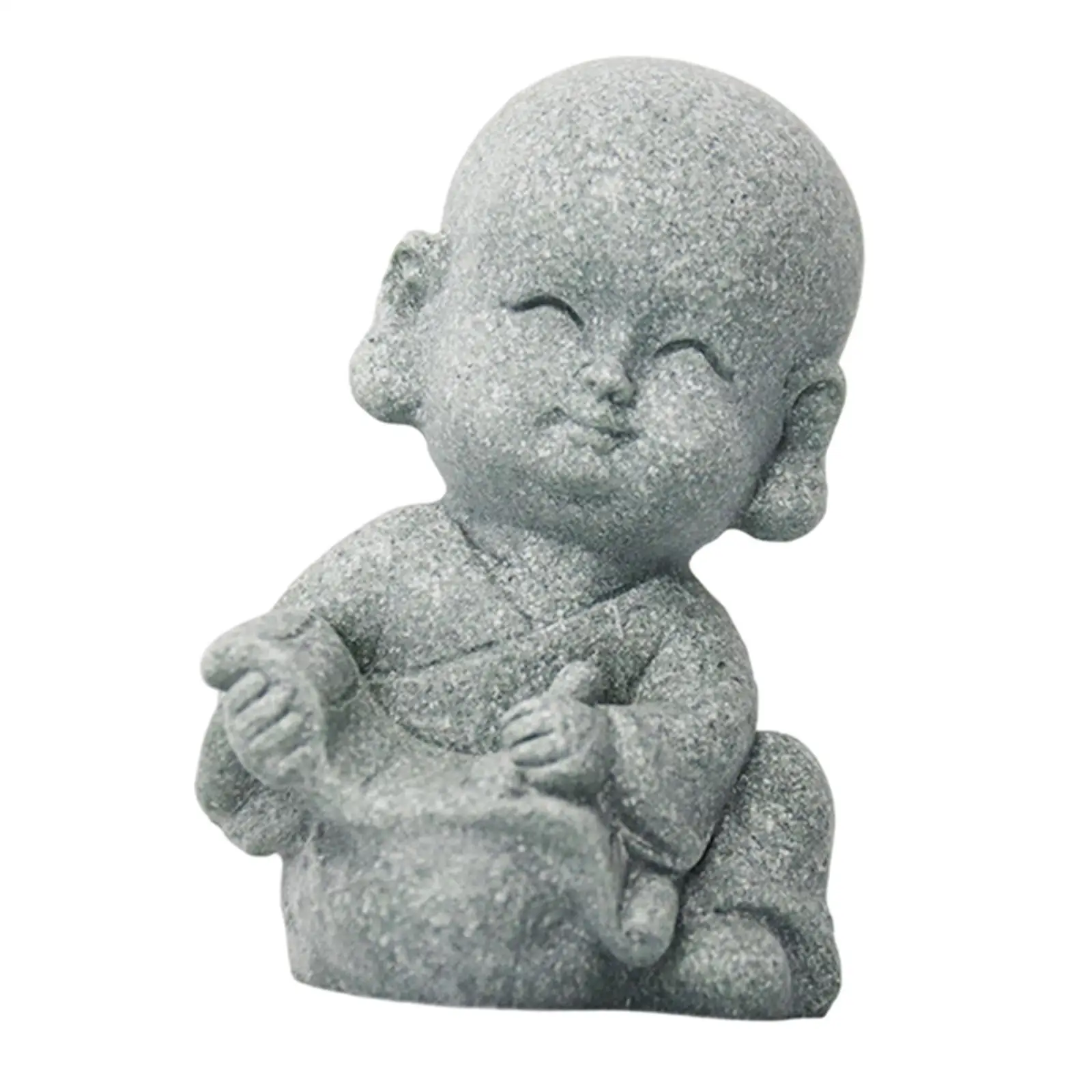 Figuras Decorativas Monjes Buda 3 Sabios – Esculturas de Resina para Mesa - imagen 2
