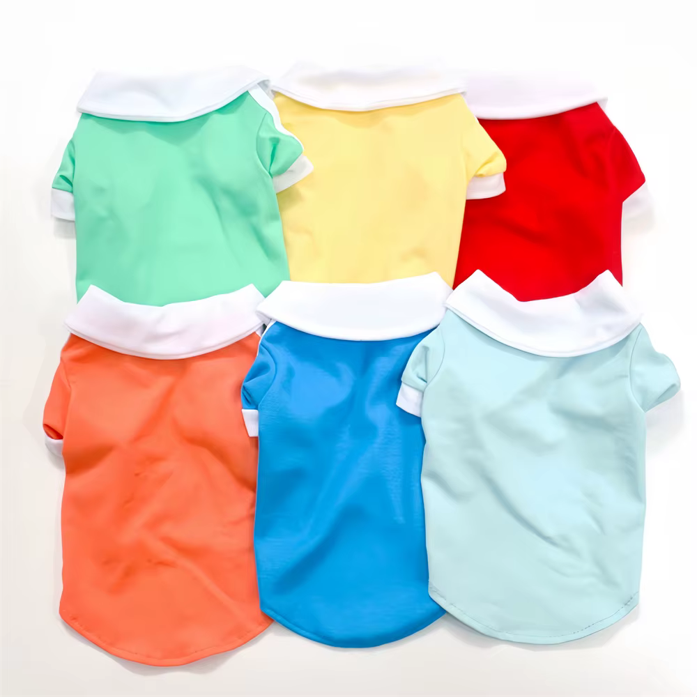 Camiseta polo deportiva transpirable para gatos y perros pequeños - imagen 2