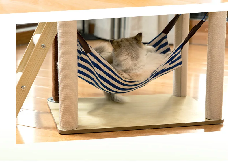 Árbol para gatos con diseño isleño