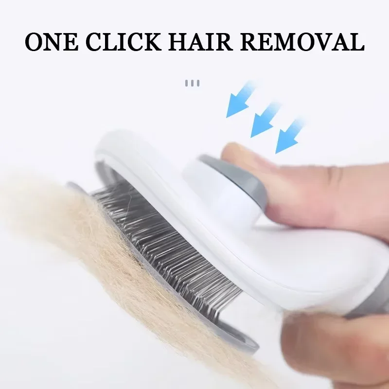 Peine para gatos y perros con eliminación automática del pelo - imagen 2