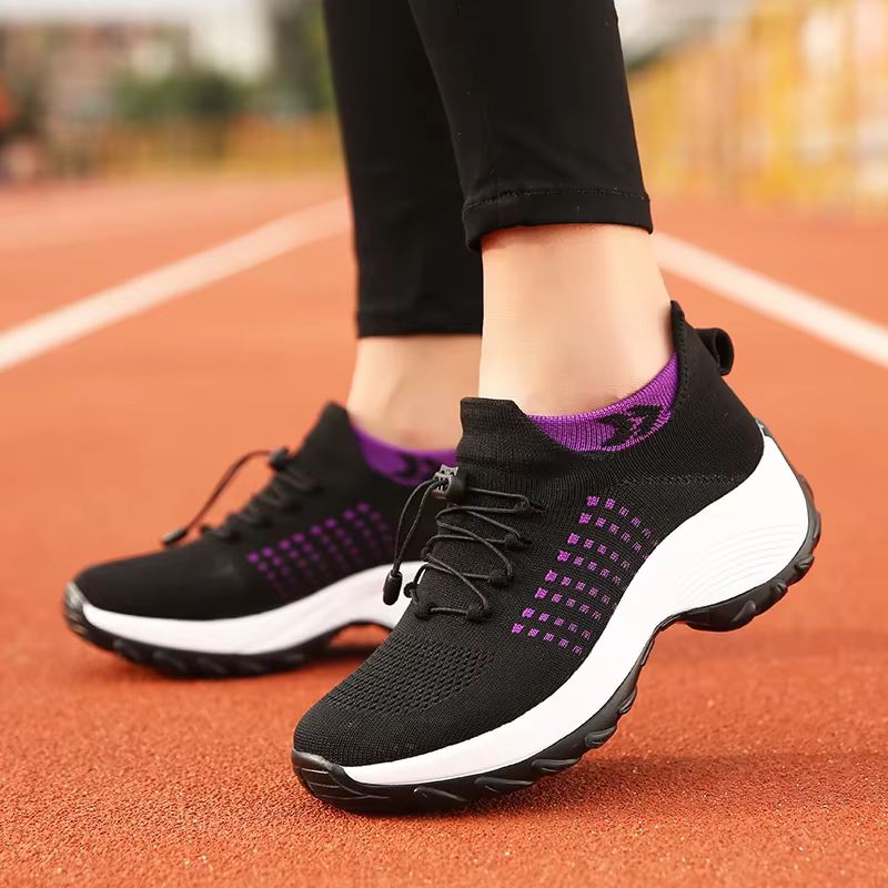 Zapatos de caminar transpirables de malla antideslizantes para mujer - imagen 5