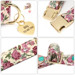 Collar de nailon con placa personalizada para perro – Ajustable y cómodo