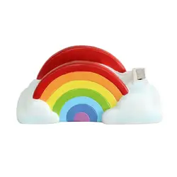 Dispensador de cinta adhesiva diseño arcoíris para manualidades y papelería