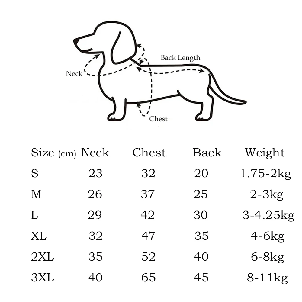 Chaqueta para perro Wiener vista frontal