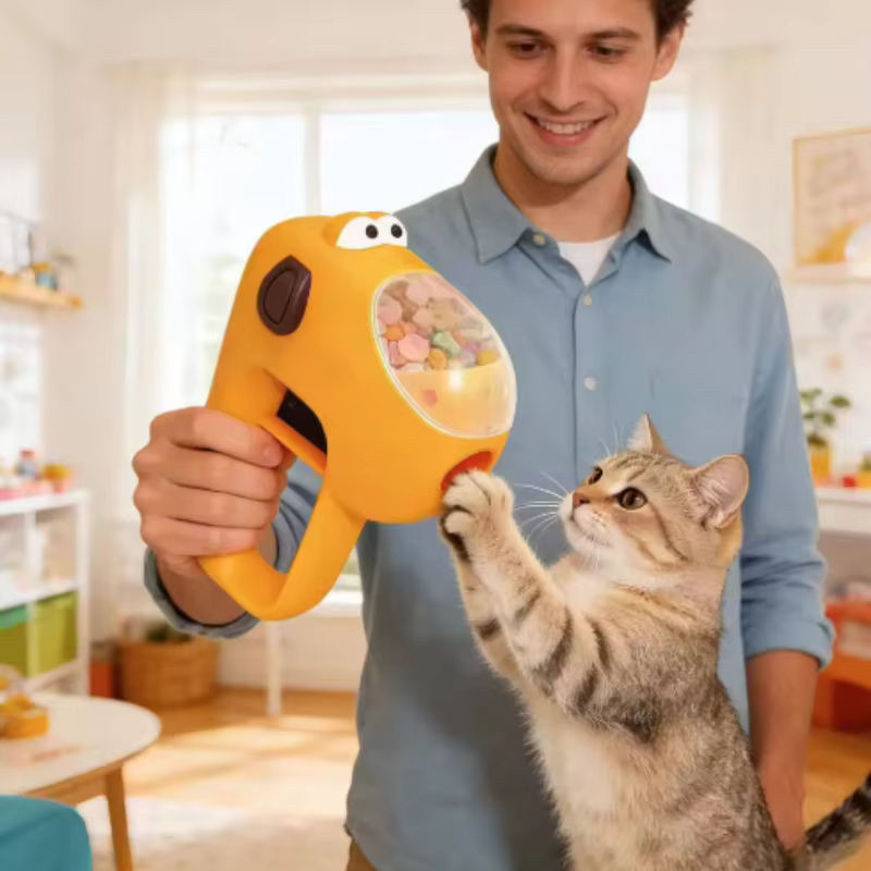 Lanzador de Snacks para Perros y Gatos – Juguete Interactivo Dispensador - imagen 4