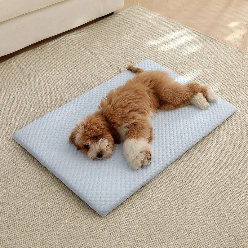 Alfombra refrescante de hielo para perros y gatos grandes, antideslizante y lavable - imagen 3