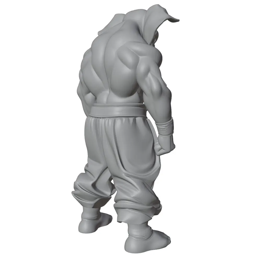 Mini estatua de resina sin pintar: hombre con cabeza de elefante - imagen 3