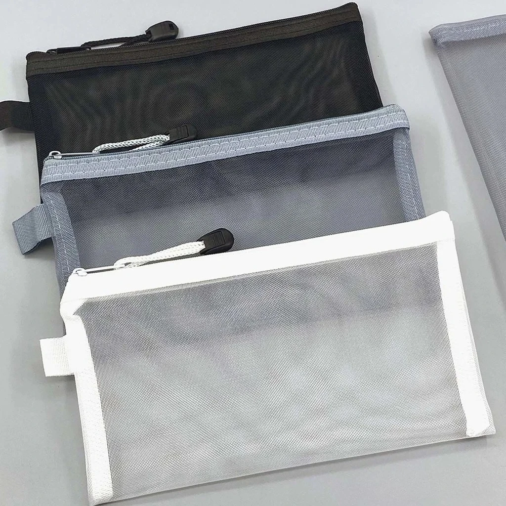Estuche de malla transparente capacidad interior