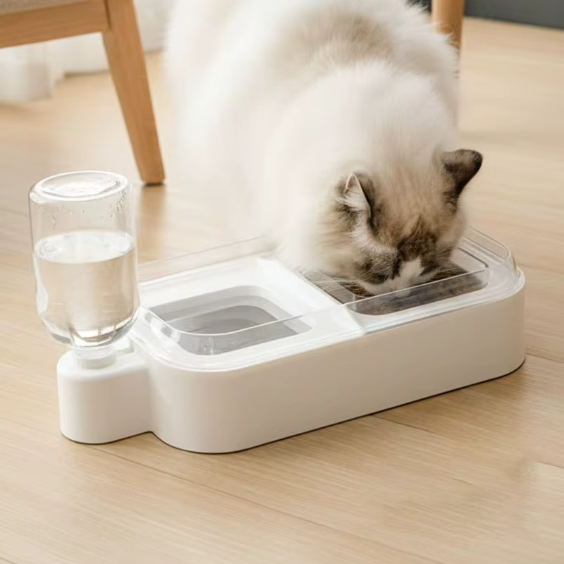 Comedero y Bebedero Elevado Antiderrames para Gatos y Perros - imagen 5