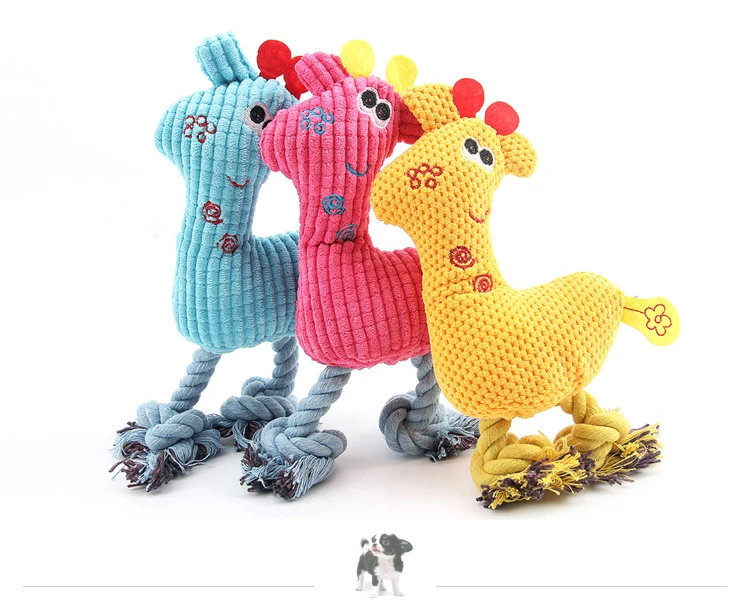 Juguete de peluche con nudo para perros