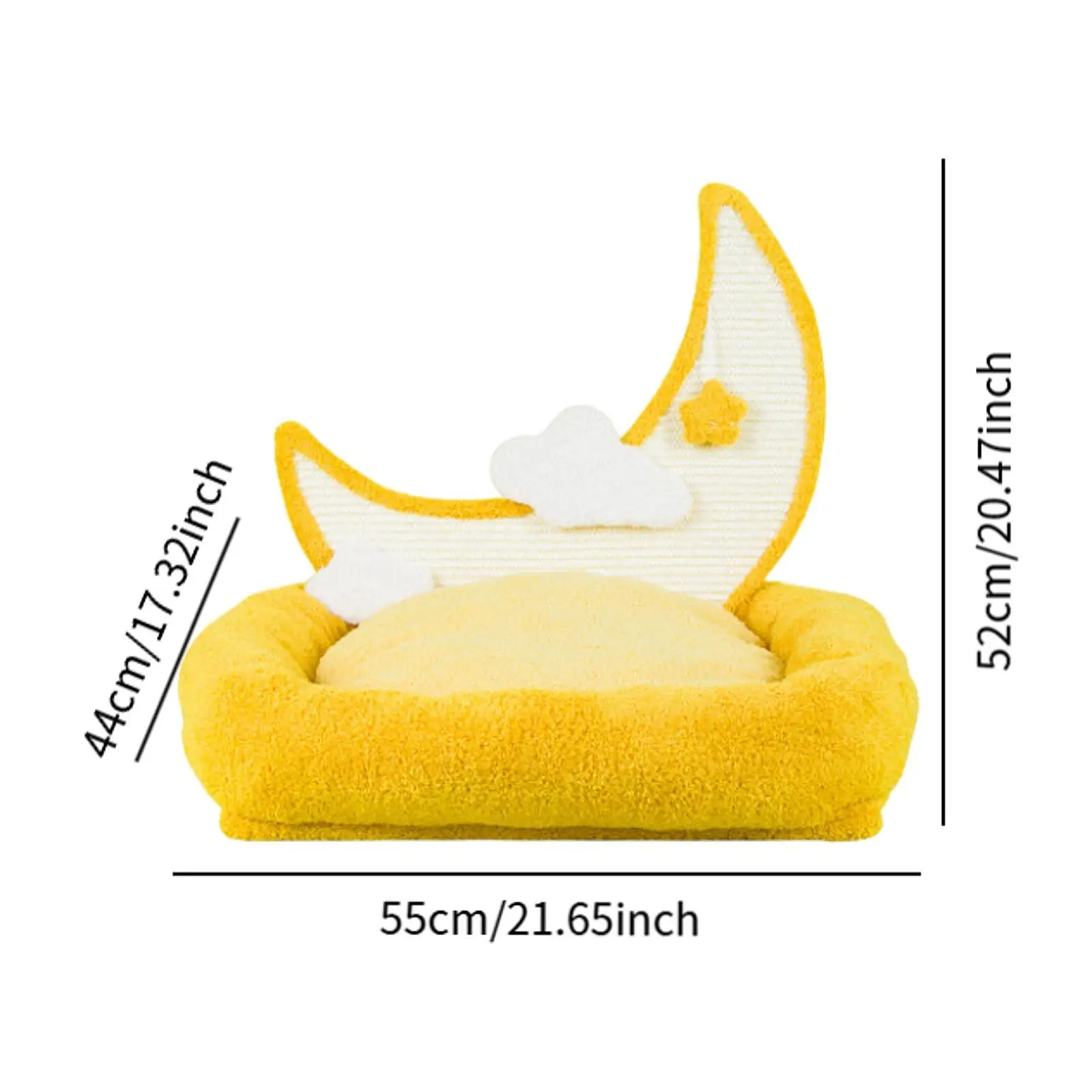 Cat Bed Cute Winter Warm Kitten Bed Kitty Couch Bed Indoor Cats Kennel Soft Dog Bed Cat Scratch Board Cat Sofa Bed for Cats