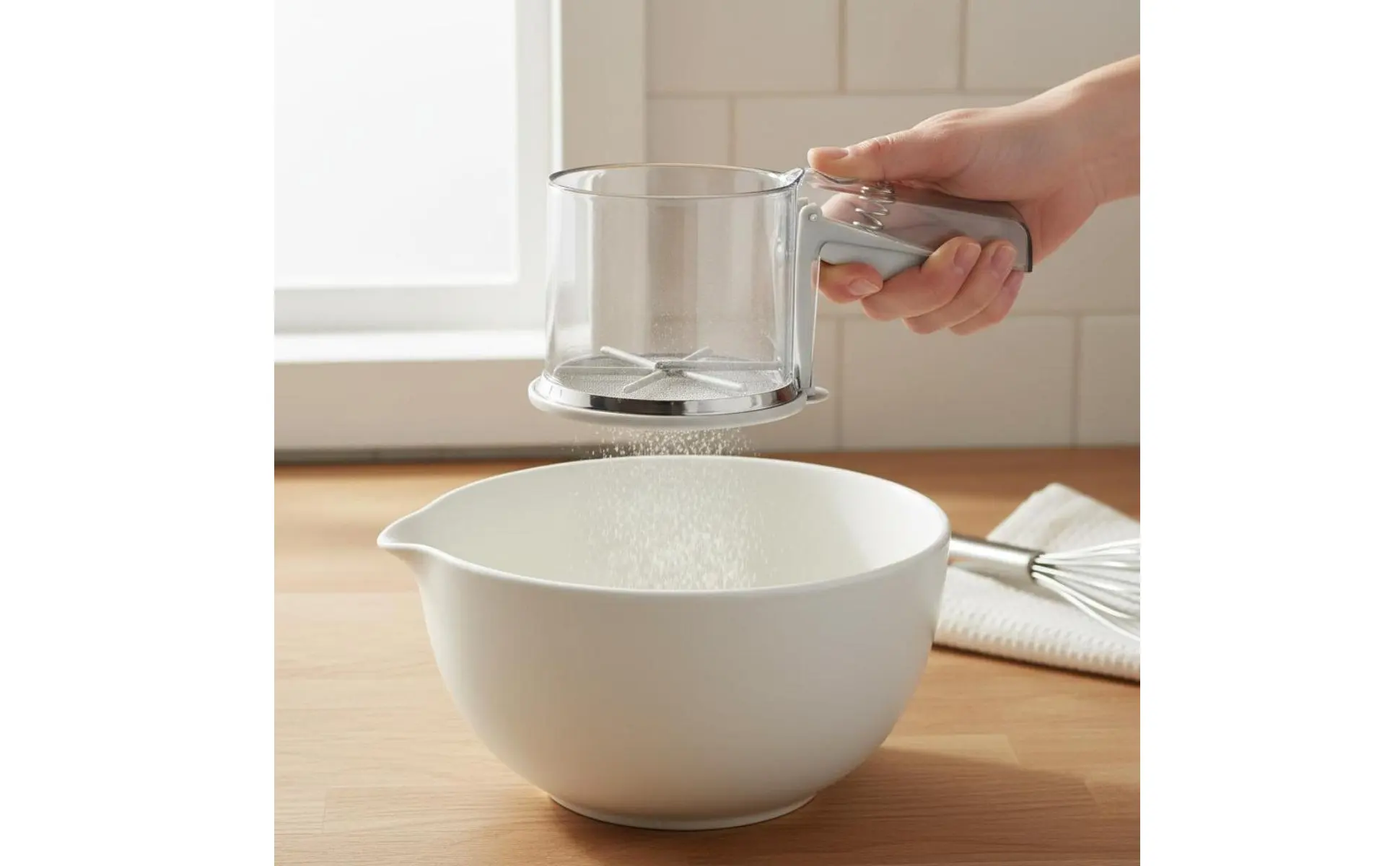 Tamizador de mano multiusos para cocina