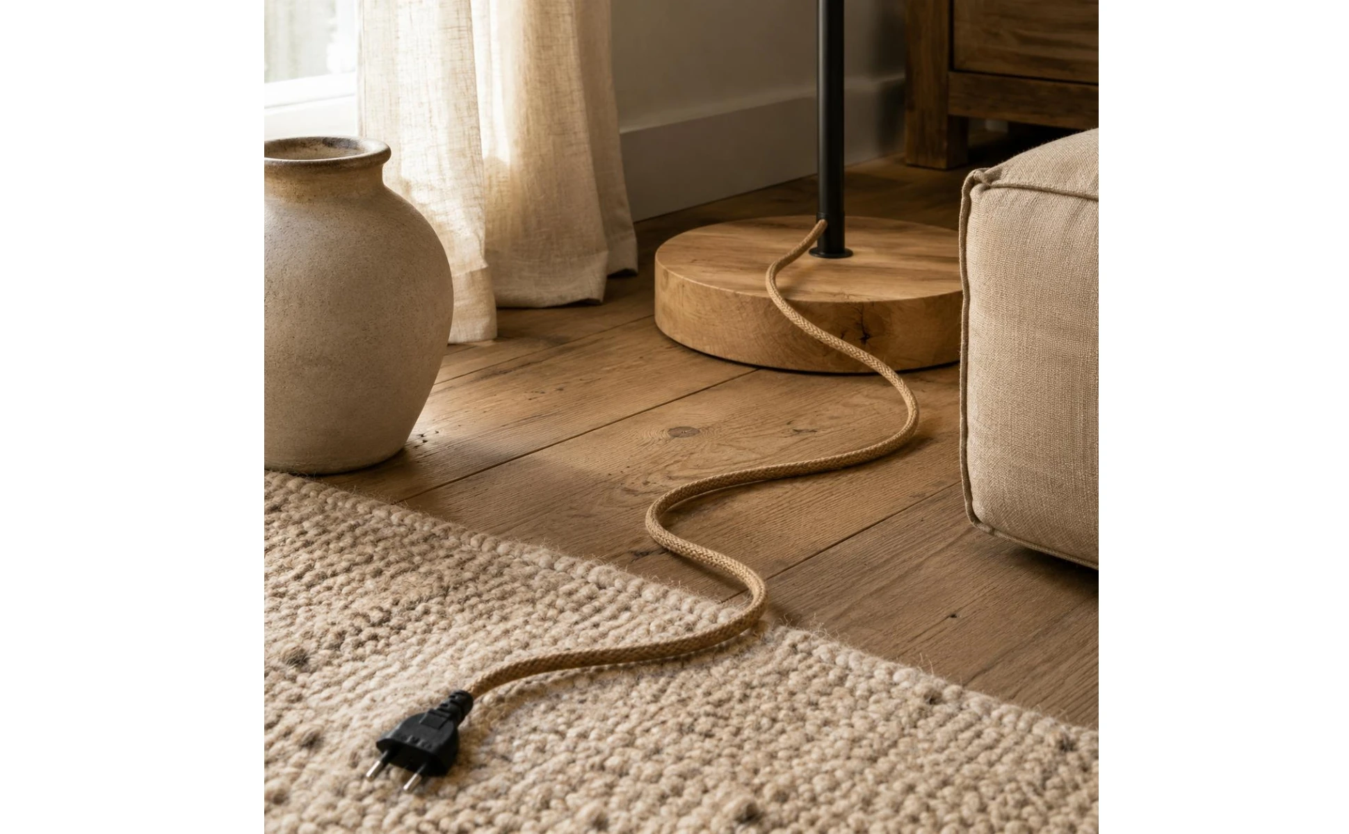 Aspecto trenzado decorativo para interiores estilo rústico