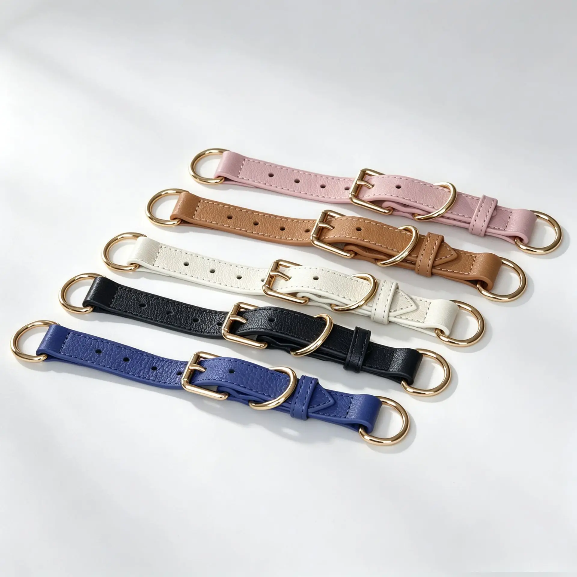 Collar de cuero genuino para perro ajustable antipullones - imagen 5