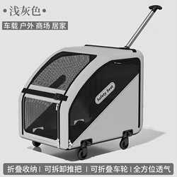 Carrito de paseo plegable para gatos y perros medianos y grandes