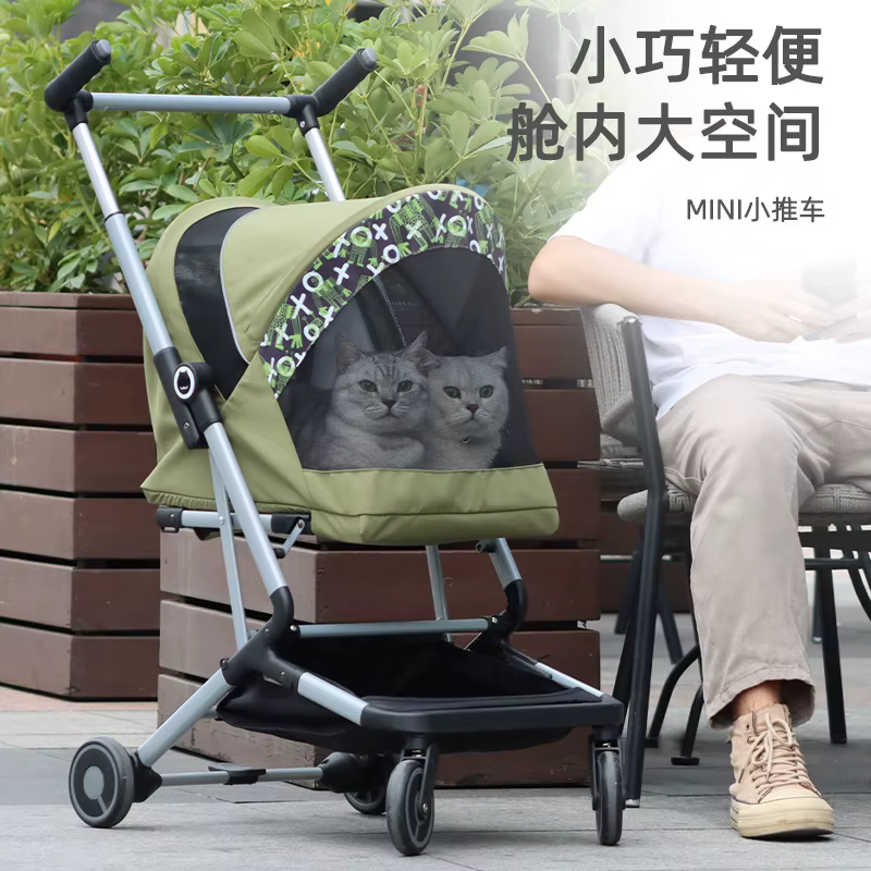 Carrito plegable para perros y gatos ligero y espacioso - imagen 5